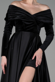 Abendkleid Lang Schwarz ABU2083