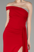 Abendkleid im Meerjungfrau-Stil Lang Rot ABU3324