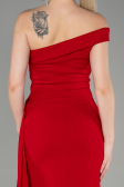 Abendkleid im Meerjungfrau-Stil Lang Rot ABU3324