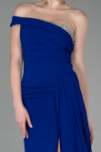 Abendkleid im Meerjungfrau-Stil Lang Sächsischblau ABU3324