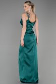 Abendkleid Lang Satin Smaragdgrün ABU564