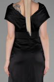 Partykleid Kurz Satin Schwarz ABK1107