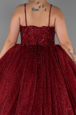 Designer Abendkleid Lang Weinrot ABU2157