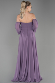 Abschlusskleid Lang Chiffon Lavendel ABU2457