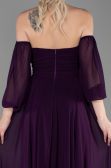 Violette Abschlusskleid Lang Chiffon ABU2457