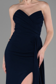 Abschlusskleid Lang Marineblau ABU3344