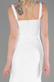 Abendkleid Lang Weiß ABU3345