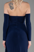 Abendkleid Lang Marineblau ABU3351