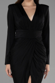 Partykleid Midi Schwarz ABK1861