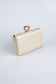 Abendtasche Laserschnitt Gold SH830