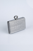 Abendtasche Laserschnitt Platin SH830