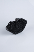 Abendtasche Schuppig Schwarz SH831