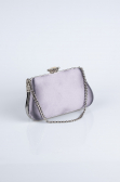 Abendtasche Satin Anthrazit SH834