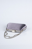 Abendtasche Satin Anthrazit SH834