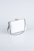 Abendtasche Satin Eisblau SH834