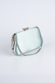 Abendtasche Satin Türkis SH834