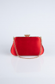 Abendtasche Satin Rot SH834