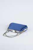 Abendtasche Satin Marineblau SH834