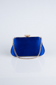 Abendtasche Satin Sächsischblau SH834