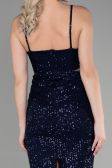 Abendkleid Kurz Marineblau ABK1541
