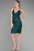 Abendkleid Kurz Smaragdgrün ABK1541