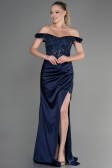 Abendkleid Lang Marineblau ABU3384