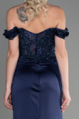 Abendkleid Lang Marineblau ABU3384