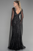 Designer Verlobungskleid Lang Schwarz ABU3357