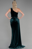 Abendkleid Lang Samt Smaragdgrün ABU3365