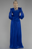 Abschlusskleid Lang Chiffon Sächsischblau ABU3397