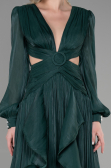 Abschlusskleid Lang Chiffon Smaragdgrün ABU3397