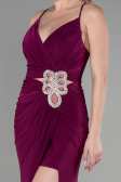 Abendkleid Lang Pflaume ABU3363
