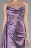 Lavendel Abendkleid Satin Lang ABU3376