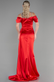 Abendkleid Lang Satin Rot ABU3398