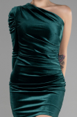 Partykleid Kurz Samt Smaragdgrün ABK1886