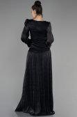 Abschlusskleid Lang Chiffon Schwarz ABU3397