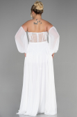 Weiß Abendgarderobe İn Großen Größen Chiffon Lang ABU3380