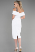 Partykleid Midi Weiß ABK1902