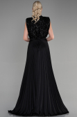 Schwarz Abendkleid Lang ABU3326