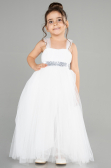 Abendkleid für Kinder Lang Weiß ABU3031