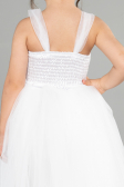 Abendkleid für Kinder Lang Weiß ABU3031