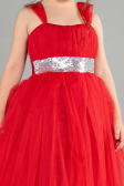 Abendkleid für Kinder Lang Rot ABU3031