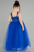 Sächsischblau Abendkleid Für Kinder Lang ABU3031