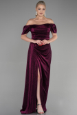 Pflaume Abendkleid Lang ABU2657