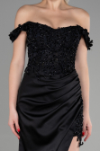 Abendkleid Lang Schwarz ABU3384
