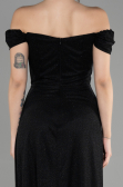 Abschlusskleid Lang Schwarz ABU3472