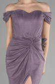 Abschlusskleid Lang Lavendel ABU3473