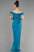 Abschlusskleid Lang Petrolgrün ABU3473