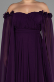 Kleider in Großen Größen Lang Chiffon Violette ABU3464