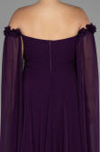 Kleider in Großen Größen Lang Chiffon Violette ABU3464